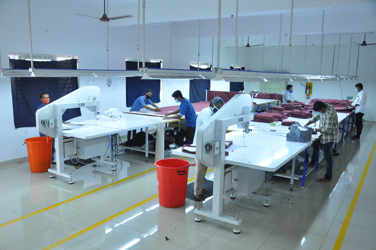 Precision fabric cutting room
