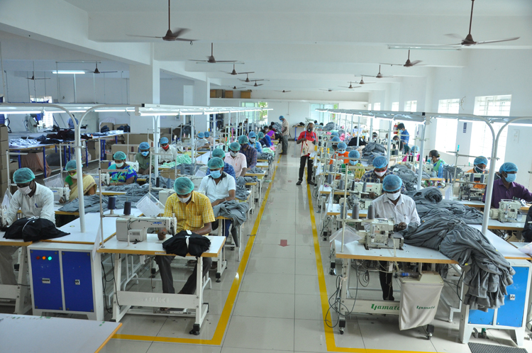TK Global Fashion garment production floor